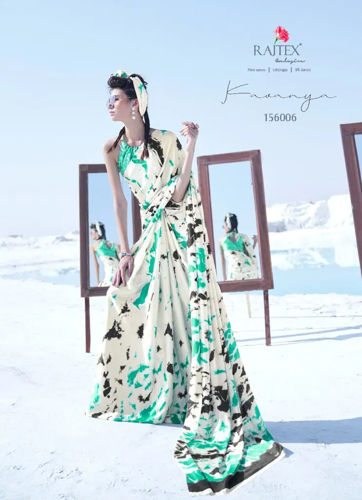 Rajtex Kavanya Silk Party Wear Japanese Satin Crape Saree Collection at Wholesale Price